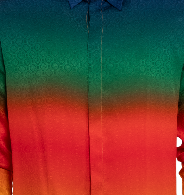 PEACE GRADIENT SILK SHIRT (MENS)