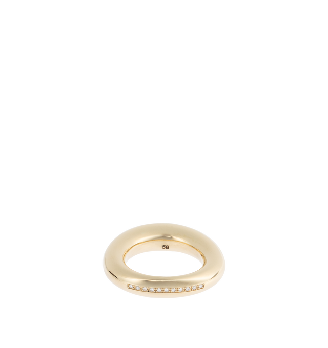 Image 1 of 1 - YELLOW - LAUREN RUBINSKI 14-karat gold diamond ring featuring 14k yellow gold and white diamonds. 