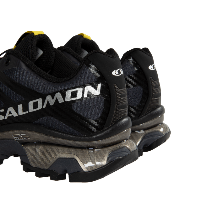 Image 3 of 5 - BLACK - SALOMON XT-4 OG Sneaker featuring Quicklace lacing system, full-length Agile Chassis Skeleton and soft, dual-density midsole component. Synthetic/textile upper. Rubber sole.