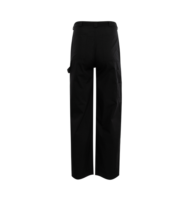 Image 2 of 3 - BLACK - LITE YEAR Carpenter Pants featuring antique nickel hardware, button fly, side pockets, back pockets and Japanese fabric. Cotton/nylon. 