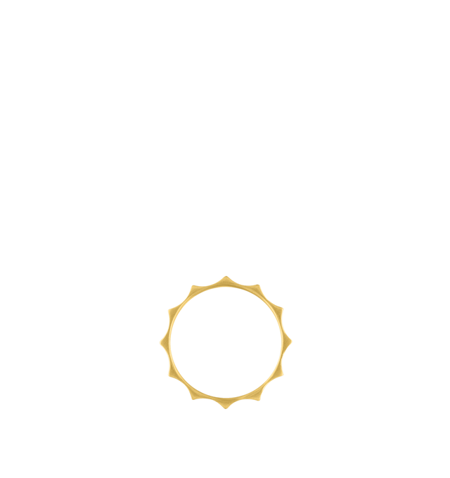 Image 3 of 3 - GOLD - Prounis Twelve-Sided Ode Ring is handcrafted from 22K yellow gold and features a sculptural twelve-sided silhouette inspired by classical forms. Handmade in New York. For personal consultation and detailed information about jewelry, please contact our dedicated stylist team at personalshopping@hirshleifers.com.This item may be restricted for online purchase to international clients. For assistance purchasing this item please contact our dedicated stylist team at personalshopping@hirshl