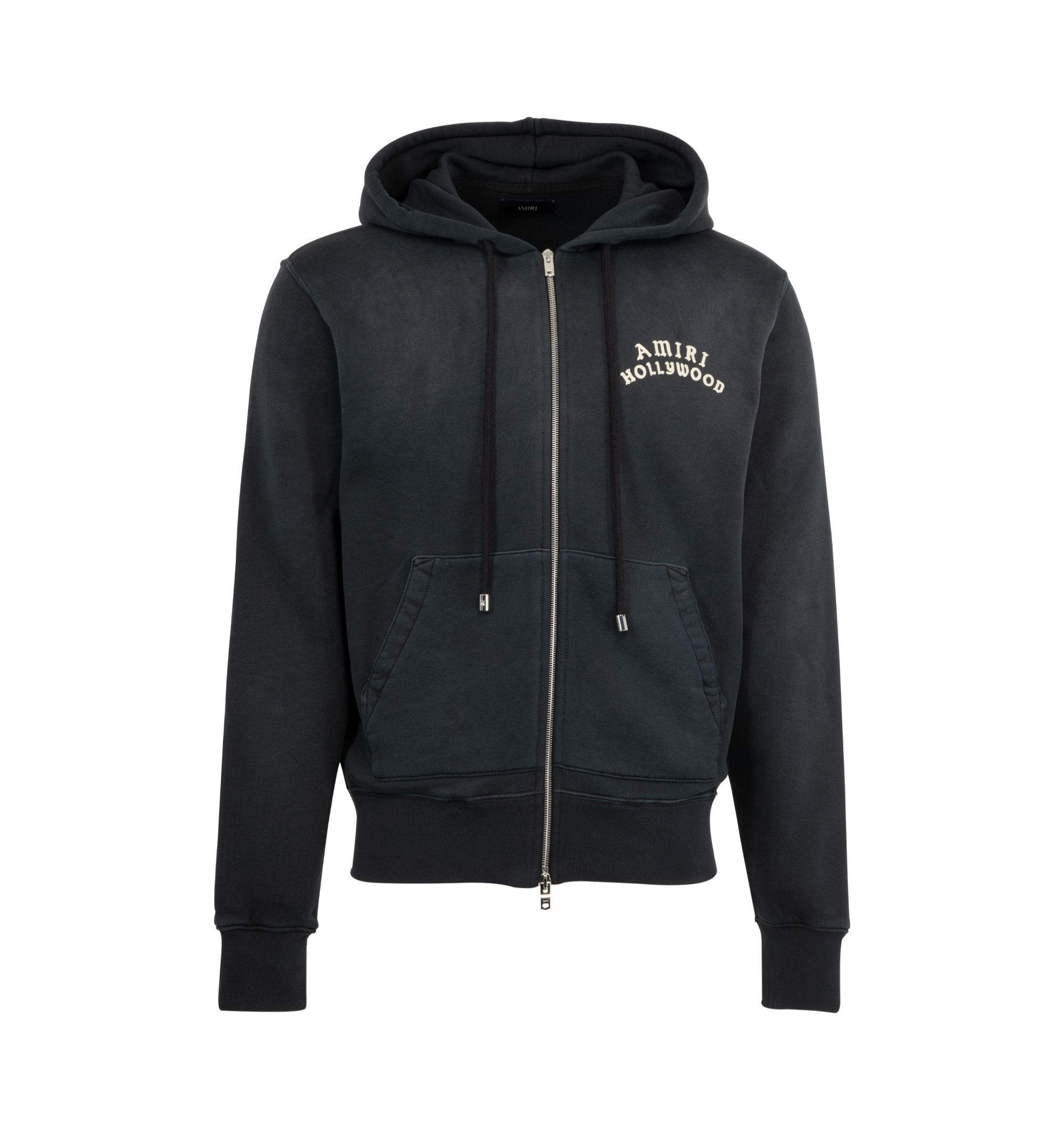 【関税&送料込】Amiri Amiri Hollywood Full-Zip Hoodie In Jer AMIRI HOLLYWOOD ZIP HOODIE - Black | AMIRI