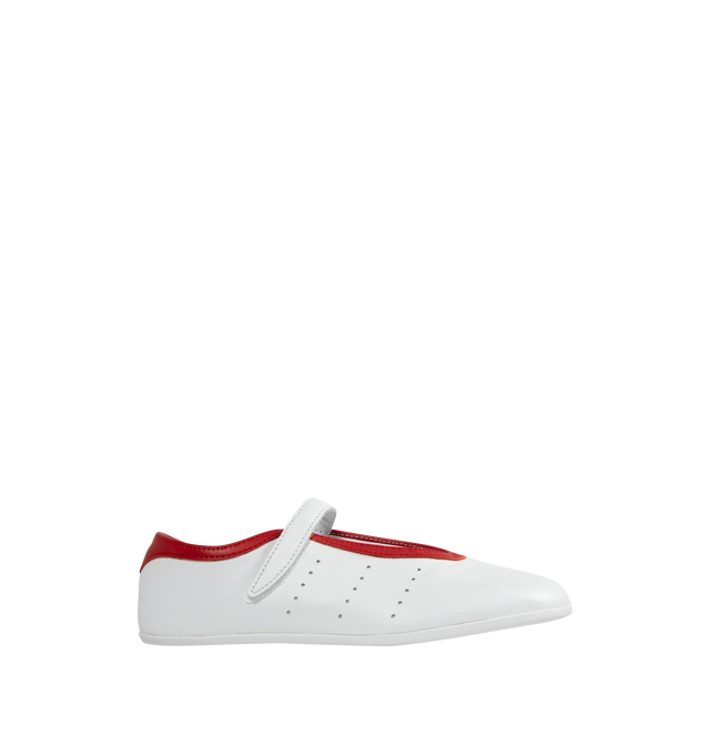 Image 1 of 5 - WHITE - ADIDAS Stan Smith Lo Pro Shoes featuring open construction with hook-and-loop strap closure, perforated 3-Stripes, regular fit, leather upper, synthetic lining and rubber outsole.