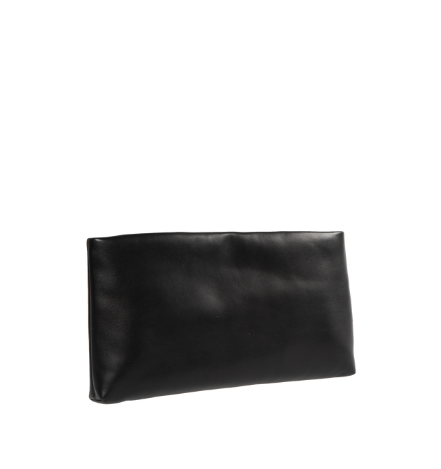 Image 2 of 3 - BLACK - SAINT LAURENT Calypso Long Pouch featuring a pillowed effect, zip closure and one flat pocket. 11.8" X 5.9" X 1.4". 100% lambskin.  