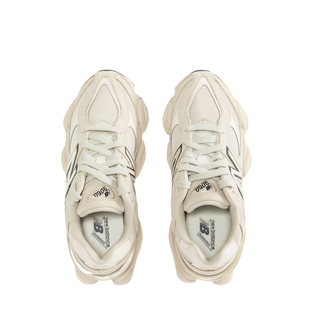 Image 5 of 5 - NEUTRAL - NEW BALANCE 9060 Sneaker featuring dual-density midsole with ABZORB and SBS cushioning, tongue logo inspired by original 991 lace jewel, translucent CR device at heel and diamond outsole pattern inspired by classic 860 design.