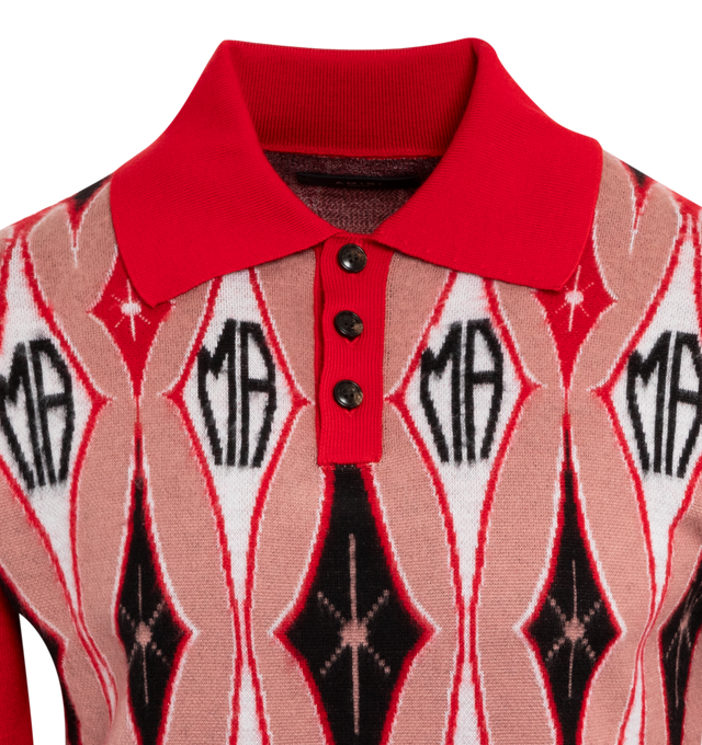 ARGYLE JACQUARD POLO (MENS)