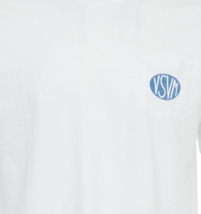 Image 3 of 4 - WHITE - VISVIM P.H.V. Tee featuring crewneck, short sleeves, logo on front and back. 83% cotton, 17% nylon.  
