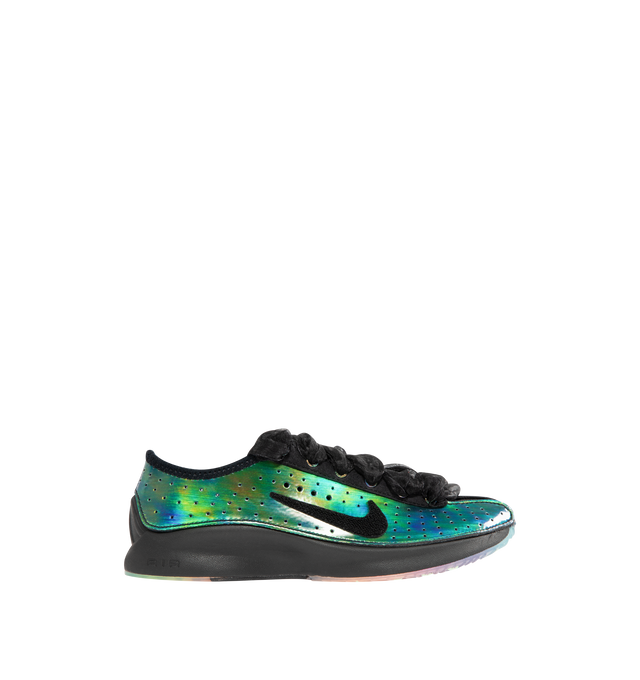 Image 1 of 5 - MULTI - NIKE Air Superfly x Tomo Koizumi Sneaker featuring featherweight runner wrapped in an iridescent upper, Velcro-backed Nike Swooshes come with three different sets for swapping and rainbow outsole.