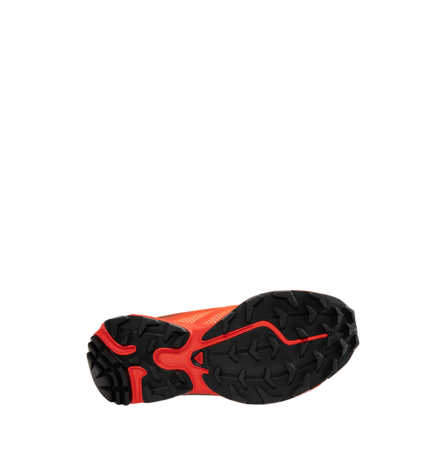 Image 4 of 5 - RED - Salomon XT-EVO Sneakers are crafted from synthetic and textile materials and feature an evolved XT silhouette inspired by competitive trail running and exploration. Defined by sharp, aggressive lines and a race-ready aesthetic, this performance-driven style combines lightweight construction with Salomon's signature Quicklace system for a secure fit. Finished with a textile lining, textile insole, and durable rubber outsole, the XT-EVO delivers comfort, support, and traction for everyday