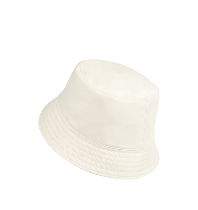 Image 2 of 2 - WHITE - MONCLER Reversible Bucket Hat featuring micro gabardine lining, reversible and logo patch. 100% polyester.