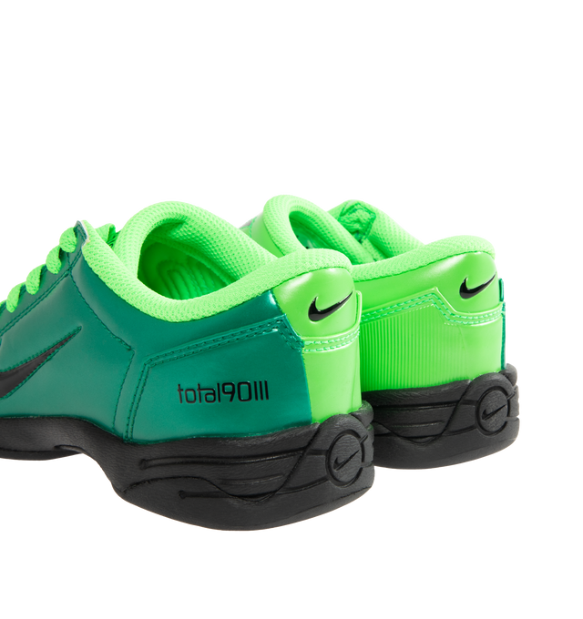 Image 3 of 5 - GREEN - NIKE Total 90 Sneaker featuring flat rubber sole, synthetic leather upper, total 90 logos on each side, rubber outsole and padded collar.
