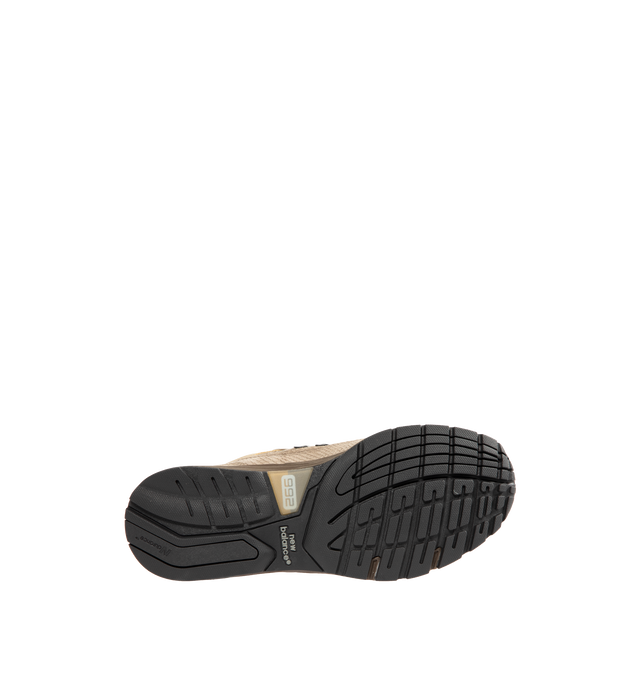 Image 4 of 5 - BROWN - NEW BALANCE Made in USA 992 Core Sneaker featuring ABZORB cushioning at heel and forefoot, combination ENCAP and C-CAP midsole, reflective accents, NDurance rubber outsole, suede overlays and mesh upper.