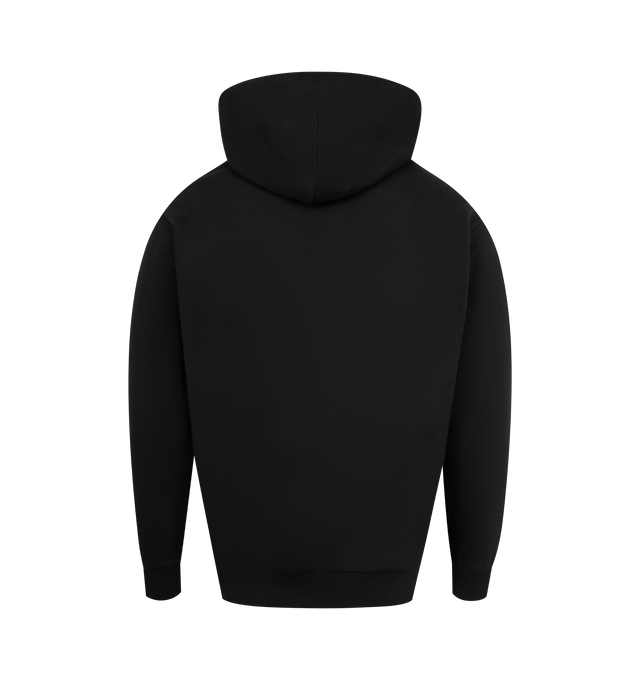 Image 2 of 2 - BLACK - MARKET X HIRSHLEIFERS Hirshleifer's Bear Hoodie featuring long sleeves, fixed hood, ribbed cuffs and hem and graphic print on front. Cotton.