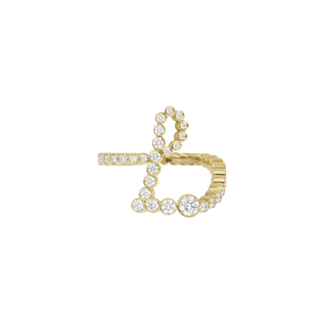 Image 1 of 1 - GOLD - SOPHIE BILLE BRAHE Ensemble L 1.01CT Ring featuring 18kt yellow gold and diamonds (total weight: 1.01ct). Made in Italy. 