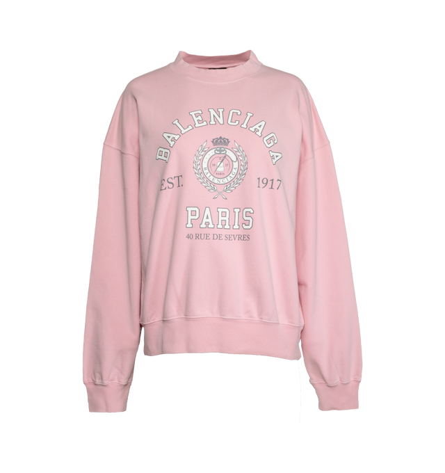 VARSITY-LOGO CREWNECK SWEATSHIRT (WOMENS)