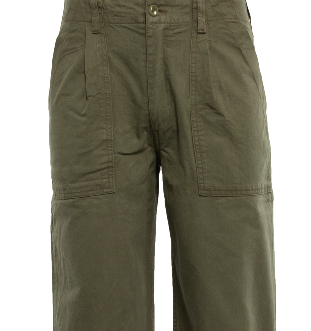 PLEATED FATIGUE PANTS