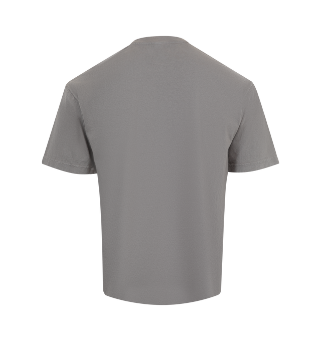 Image 2 of 2 - GREY - PLEASURES Dude Tee featuring heavyweight fabric, garment dyed, ribbed collar, crew neck, short sleeves and printed graphic on front. 100% cotton.