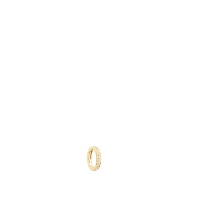 Image 1 of 2 - GOLD - FOUNDRAE Pave Oval Annex Link featuring 18-karat gold, 6.5 mm wide by 9mm tall, diamond weight: 0.090ct. For personal consultation and detailed information about jewelry, please contact our dedicated stylist team at personalshopping@hirshleifers.com.