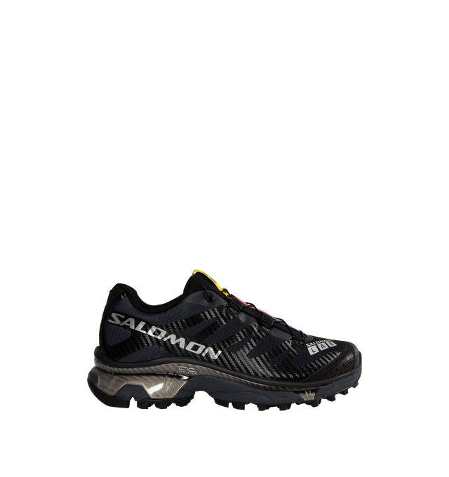 Image 1 of 5 - BLACK - SALOMON XT-4 OG Sneaker featuring Quicklace lacing system, full-length Agile Chassis Skeleton and soft, dual-density midsole component. Synthetic/textile upper. Rubber sole.