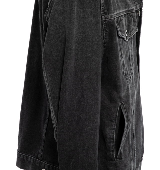 EYELET DENIM OVER JACKET (MENS)