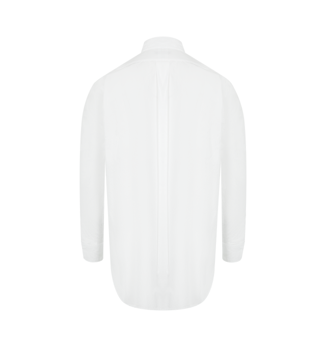 Image 2 of 2 - WHITE - ENGINEERED GARMENTS 19 Century BD Shirt featuring woven cotton shirt, button-down spread collar, button closure, patch pocket at chest, shirttail hem, single-button barrel cuffs, box pleat at back yoke and mother-of-pearl hardware. 100% cotton. Made in United States.