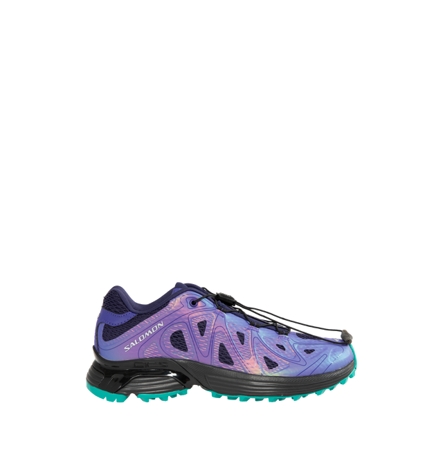 Image 1 of 5 - PURPLE - XT-Whisper Void Sneaker featuring chevron lugs, Mud Contagrip, Agile Chassis System, 3D mesh and synthetic upper, abrasion-resistant TPU material and textile lining.