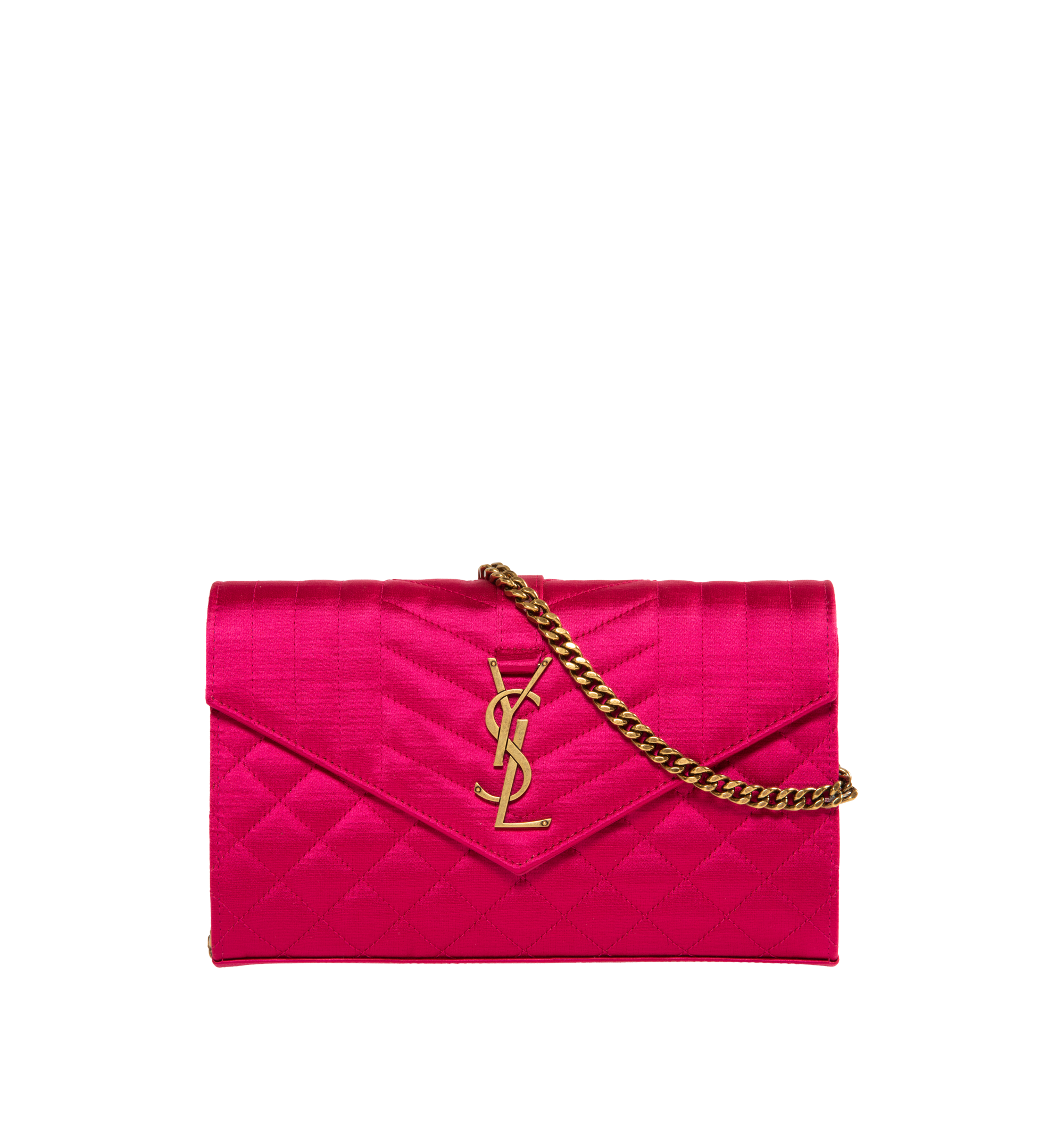 SYL Pink Clutch Saint Laurent envelope corssbody PINK - Price in India