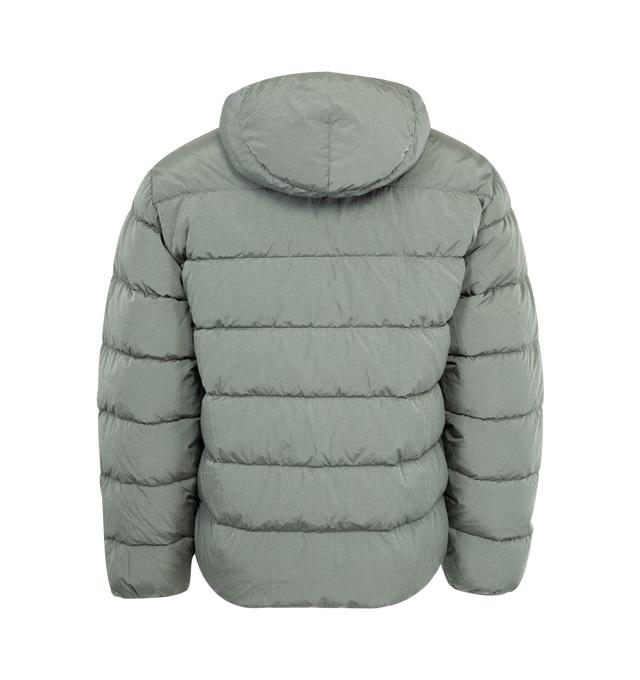 Image 2 of 4 - GREEN - C.P. COMPANY Medium Jacket in Chrome R featuring zip frontal closure, side zip pockets, regular fit and hood with goggles.
