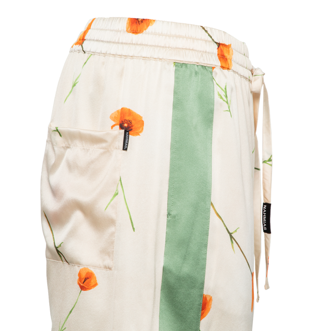 COLORBLOCK POPPY SILK SHORTS
