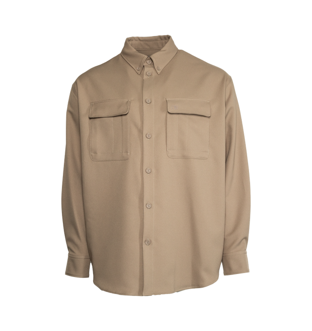 EMBLEM DRILL MILITARY OVERSHIRT (MENS)