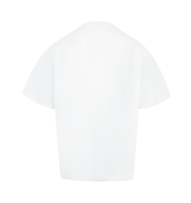 Image 2 of 3 - WHITE - SACAI X CARHARTT WIP Short-Sleeve Cotton-Jersey T-Shirt featuring relaxed fit, crew neck, ribbed trim at neck, short sleeves, patch pocket at chest and logo appliqu at chest pocket. 100% cotton.