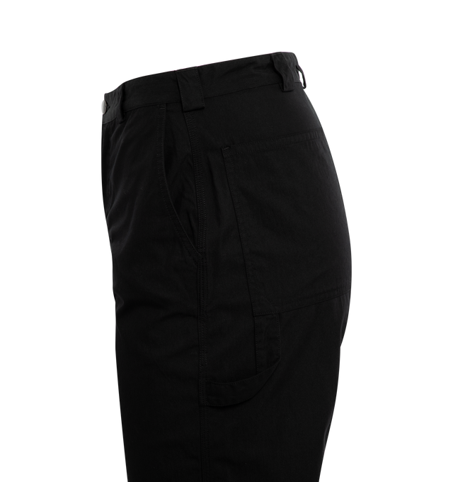 Image 3 of 3 - BLACK - LITE YEAR Carpenter Pants featuring antique nickel hardware, button fly, side pockets, back pockets and Japanese fabric. Cotton/nylon. 