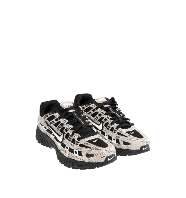 Image 2 of 5 - BLACK - NIKE P-6000 SE Sneaker featuring textile upper with suede leather overlays, lace up closure, foam midsole and rubber outsole.