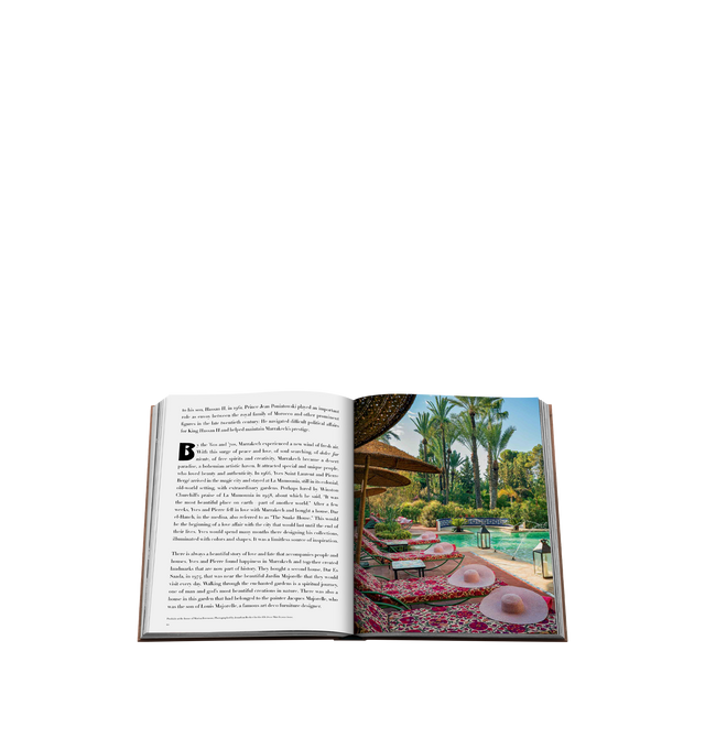 Image 4 of 4 - PINK - Assouline Books Marrakech Flair by Marisa Berenson, Linen hardcover book with 304 pages featuring over 200 illustrations. Language: English. Dimensions: W 10 x L 13 x D 1.5. Marrakech, the "Ochre City," is a sensory feastits vibrant souks, intricate zellige tiles, fragrant spices, and flavorful tagines never fail to captivate. Rich in history and culture, the city has inspired icons like Yves Saint Laurent and Winston Churchill and continues to draw visitors with its stunning archite