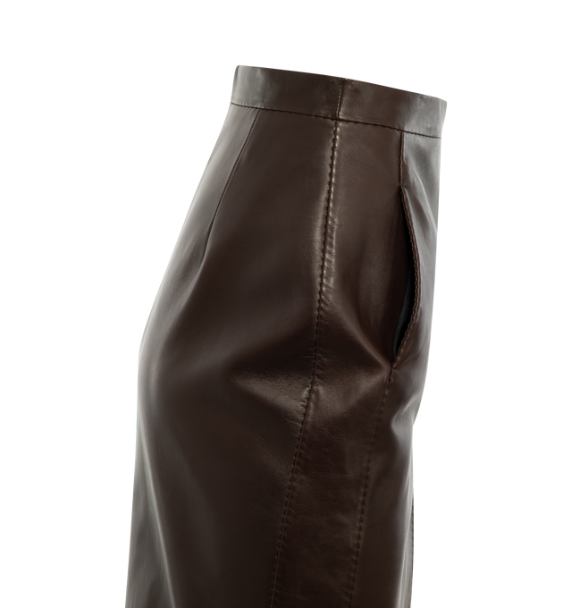 LAMBSKIN PENCIL SKIRT