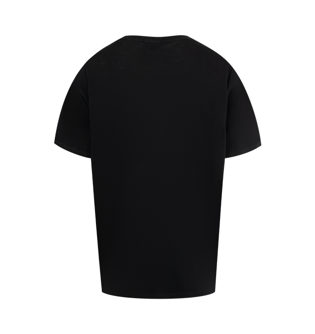 Image 2 of 2 - BLACK - R13 Not My Problem Boy T featuring crewneck, short sleeves, dropped shoulders and text on front. 95% cotton, 5% cashmere.