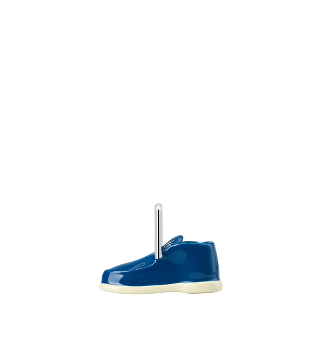 Image 4 of 7 - BLACK - Poubel by The Gstaad Guy Shoe Pendant. All pendants are made of .925 sterling silver, and are hand-painted using non-toxic lead-free enamel. Links sold separately. Hirshleifers offers a range of initial pieces from this collection in-store. For personal consultation and detailed information about jewelry, please contact our dedicated stylist team at personalshopping@hirshleifers.com