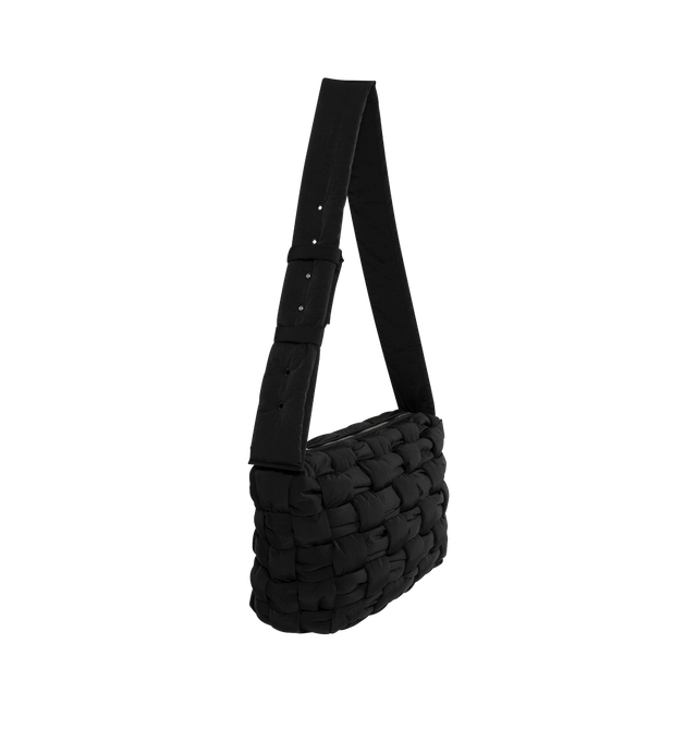 Image 2 of 3 - BLACK - Bottega Veneta Men's Shoulder Bag crafted from nylon.  