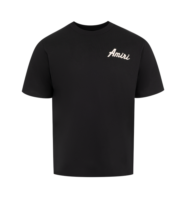 Image 1 of 2 - BLACK - Amiri City T-Shirt has a crew neck, printed artwork, and a straight fit. 100% cotton. Made in Italy.