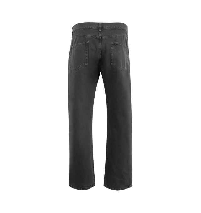 Image 2 of 3 - BLACK - The Row Ross Jeans featuring slim fit, belt loops, five-pocket styling and button-fly. 100% cotton. Made in Italy.