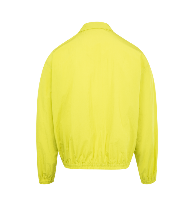 Image 2 of 2 - YELLOW - THE ROW Salvatore Jacket featuring relaxed bomber jacket in fluid technical nylon with elasticated cuffs and hem, front welt pockets, and front two-way zip closure. 100% nylon. Made in Italy.
