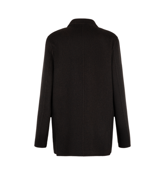 Image 2 of 3 - BROWN - The Row Women's Cinna Jacket is crafted from a luxurious cashmere and silk blend and features a refined, softly tailored silhouette designed for effortless layering. Main Material: Cashmere and Silk Blend. Made in Italy.
