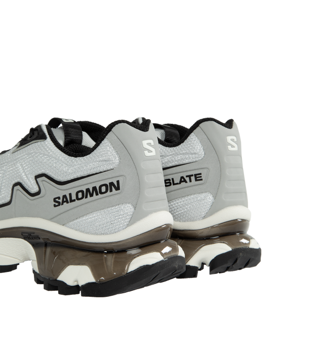 Image 3 of 5 - GREY - SALOMON XT-Slate Sneaker featuring synthetic and textile upper, easy Quicklace system, a light embossed rod and an Advanced Chassis  sole block and rubber outsole. 