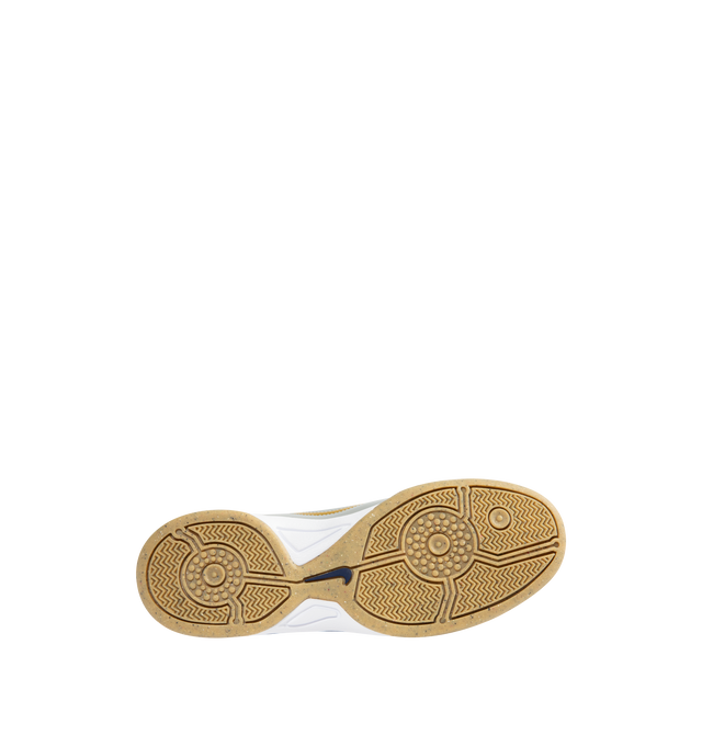 Image 4 of 5 - BLUE - NIKE Total 90 Sneaker featuring authentic soccer style, original quilted upper, asymmetrical lacing, flat rubber sole, synthetic leather upper with Total 90 logos on each side and padded collar.