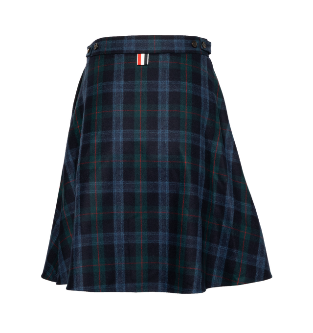 TARTAN FLANNEL SIDE TAB SKIRT (WOMENS)