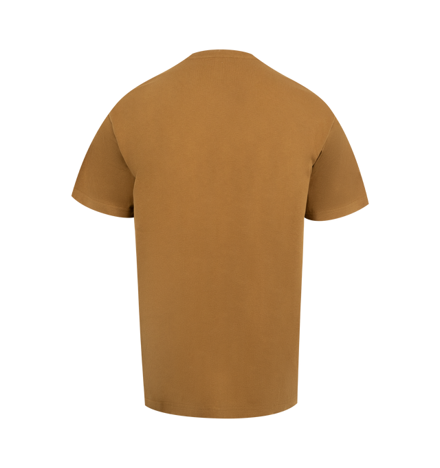 Image 2 of 2 - YELLOW - CARHARTT WIP Big Time T-Shirt featuring loose fit, short sleeves and graphic print. 100% organic cotton.