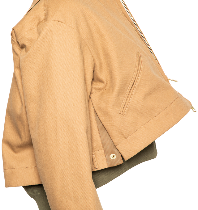 DETROIT CANVAS JACKET WITH VELVET TRIM