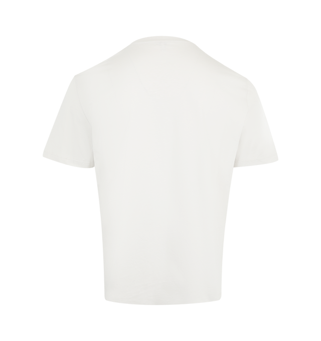 Image 2 of 2 - WHITE - LOEWE Relaxed T-shirt in lightweight cotton in a relaxed fit, regular length with crew neck, ribbed collar and LOEWE Anagram embroidery pocket placed at the chest. Cotton. Made in Portugal.