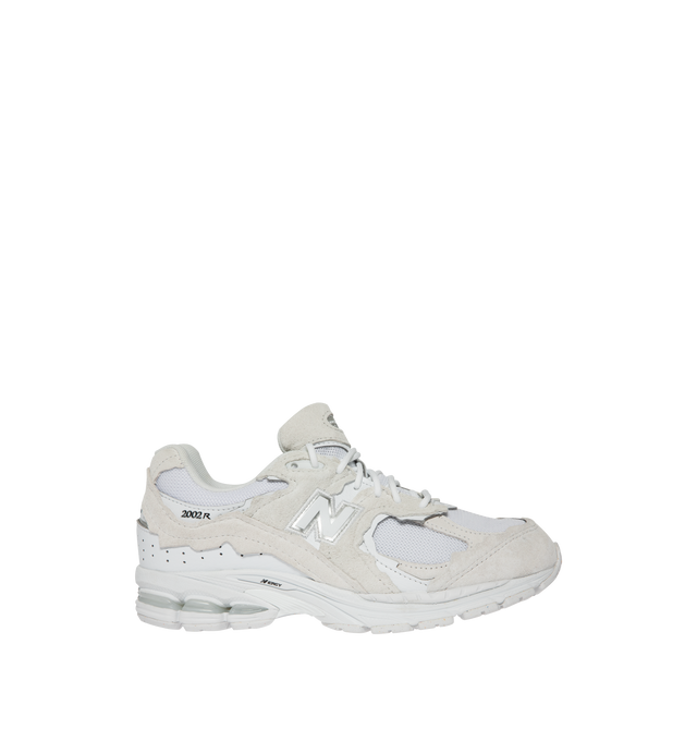 Image 1 of 5 - WHITE - NEW BALANCE 2002DX Sneaker featuring ABZORB midsole, ABZORB SBS heel cushioning, N-ergy Technology for shock absorption, Stability Web outsole technology, GORE-TEX waterproof fabric and suede and mesh upper.
