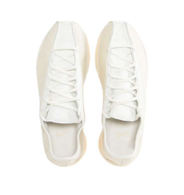 Image 5 of 5 - WHITE - Air Superfly LX Sneaker featuring pony hair leather, low-profile shape, raw-edge construction around the collar, Nike Air technology in the heel and rubber outsole.
